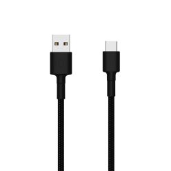   Mi USB Type-C Braided Cable 100cm - szövet borítású kábel fekete