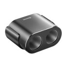 Baseus High Efficiency 2 szivargyújtós elosztó 80W + 2db USB autós töltő 3.1A fekete