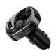 Baseus multifunctional transmitter 2xUSB microSD FM transmitter black (CCTM-01)
