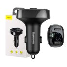 Baseus multifunctional transmitter 2xUSB microSD FM transmitter black (CCTM-01)