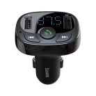 Baseus multifunctional transmitter 2xUSB microSD FM transmitter black (CCTM-01)