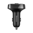 Baseus multifunctional transmitter 2xUSB microSD FM transmitter black (CCTM-01)