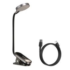 Baseus mini LED csiptetős olvasólámpa Szürke