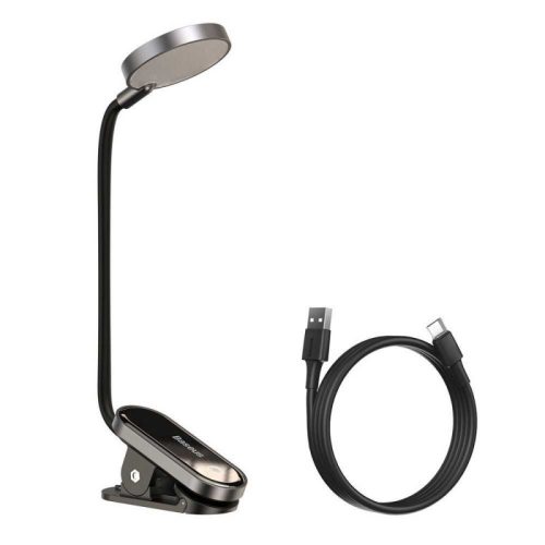 Baseus mini LED csiptetős olvasólámpa Szürke
