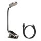 Baseus mini LED csiptetős olvasólámpa Szürke
