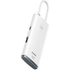 Baseus Lite Sorozat Hub 5 az 1-ben USB-C - 3x USB 3.0 + USB-C + HDMI Fekete