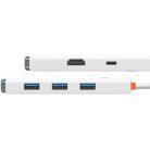 Baseus Lite Sorozat Hub 5 az 1-ben USB-C - 3x USB 3.0 + USB-C + HDMI Fekete