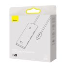 Baseus Lite Series Hub 4in1 USB-C 4x USB 3.0 + USB-C 2m fekete (WKQX030501)
