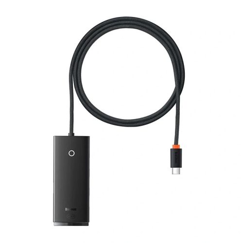 Baseus Lite Series Hub 4in1 USB-C - 4x USB 3.0 1m fekete (WKQX030401)