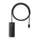 Baseus Lite Series Hub 4in1 USB-C - 4x USB 3.0 1m fekete (WKQX030401)