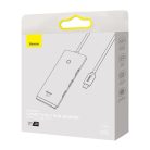 Baseus Lite Series Hub 4in1 USB-C - 4x USB 3.0 1m fekete (WKQX030401)