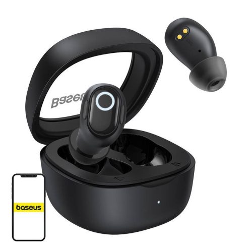 Baseus Bowie WM02 True Wireless Bluetooth fekete fülhallgató