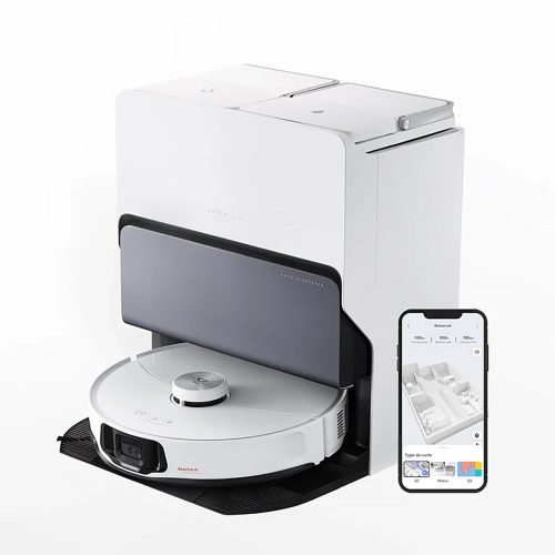 Roborock S8 MaxV Ultra black robot wacuum cleaner with dock