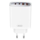 Fali töltő XO CE22 45W GaN 2x USB-C 2x USB-A